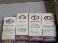 4 Balmur advertising cough syrup bottles Each x 4