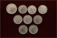 3 Cent Nickel Lot; 1872 - 1873, (2) 1874, (3) 1881