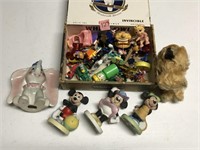 Cigar Box With Small Vintage Toys