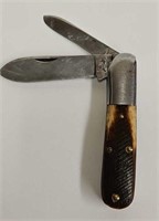 Queen Cutlery Bone Handle Barlow Jack Pocket Knife