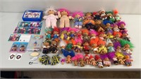 70pc Vtg Troll Doll Figures, Cards & Accessories