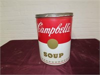 Large Campbell's Soup can tin. Andy Warhol