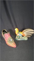 Large Resin Shoe Decor Victorian Style