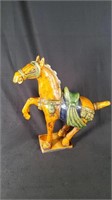 Vtg Handpainted Horse Statue
