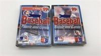 Donruss Baseball puzzle And cards packs lot of 2