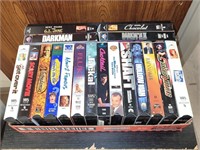 FLAT OF 18 VHS TAPES