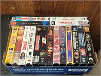 FLAT OF 18 VHS TAPES