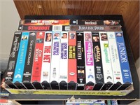 FLAT OF 18 VHS TAPES