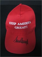 Donald Trump Signed Hat GAA COA