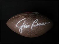 Jim Brown Signed Mini Logo Football GAA COA