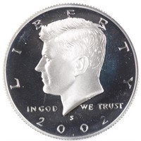 2002-S 90% Silver Proof Kennedy Half Dollar