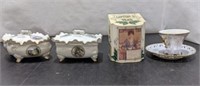 2 Victorian Type Trinket Boxes & More