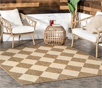 Cape Geometric Machine Area Rug