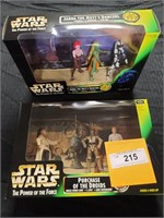 2 NIB STAR WARS POWER OF THE FORCE ACTION SETS