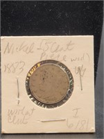 1883 Liberty Head Nickle without Cents