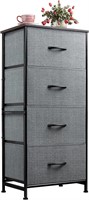 WLIVE 4-Drawer Dresser, Dark Grey, Steel