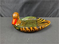Vintage Duck Valet Handpainted and Lacquered Wood