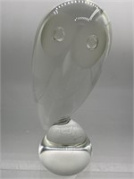 Crystal or glass owl