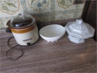 crockpot,covered dish & bowl