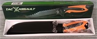 12" Tac Assault Knife W/ Orange Grip
