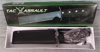12" Tac Assault Knife W/ Black Grip
