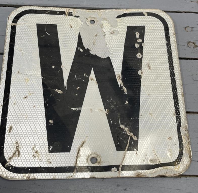 Railroad Whistle Sign