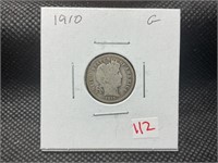 1910 Barber dime