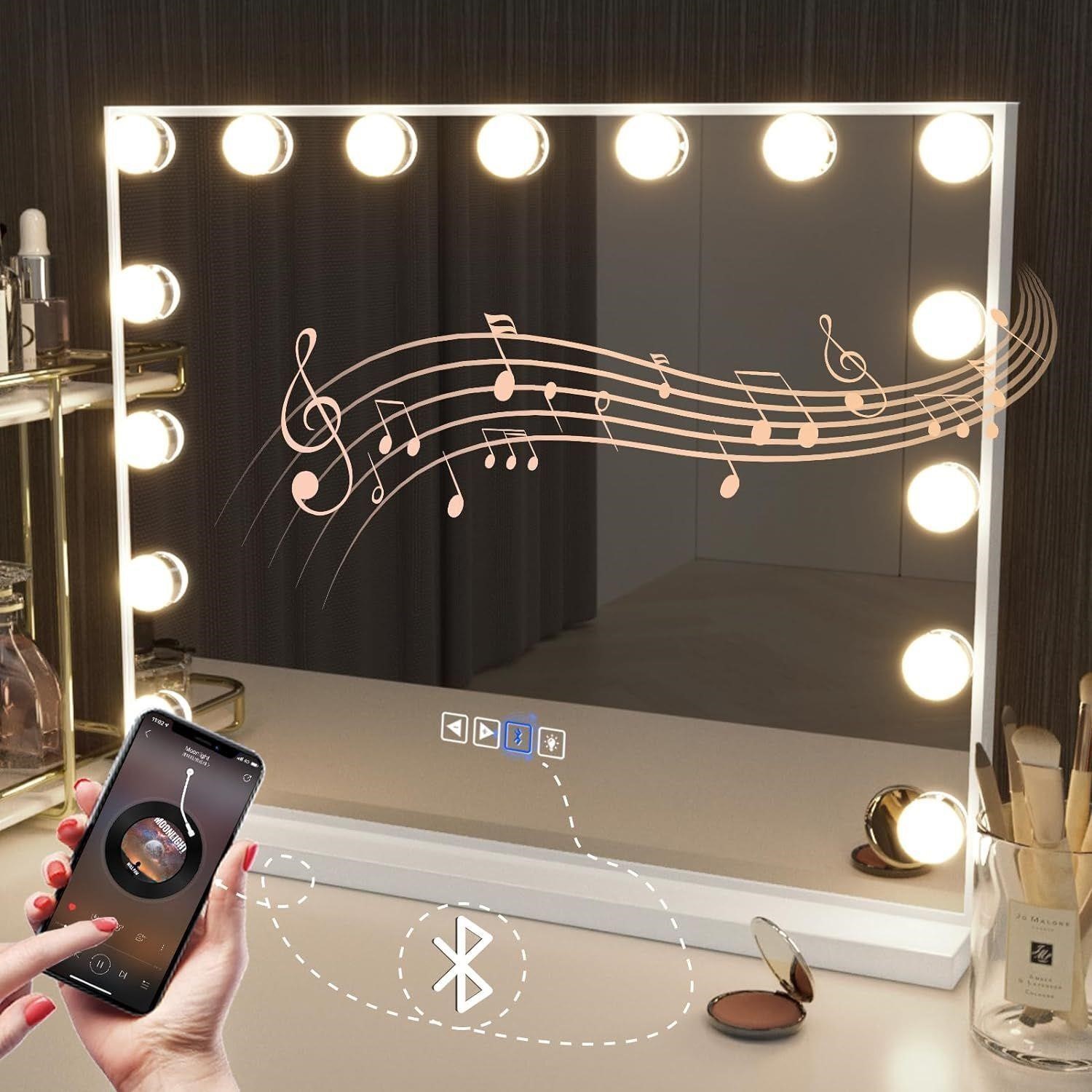 Hollywood Vanity Mirror with Lights and Bluetooth