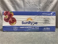 SunRype Pure Apple Juice 40 Pack (Missing 3, BB