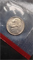 Uncirculated 199-D Jefferson Nickel In Mint Cello