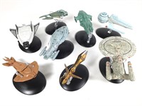 8 Mini Star Trek Models