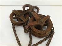 1 Vintage Coffing 1 Ton Differential Block Chain
