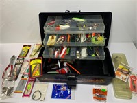 FENWICK TACKLE BOX WITH LIGHTS FULL OF LURES
