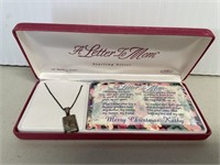 LETTERS TO MOM NECKLACE sterling silver