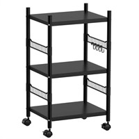 WF566  GPED 3-Tier Kitchen Rolling Cart 4 Wheels