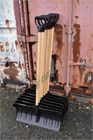 7 Union Tools poly snow pushers; as is