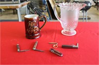 POCKETS KNIVES, HULL MUG, ETC.