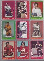 LOT OF 9 1973-74 O-PEE-CHEE HOCKEY CARDS
