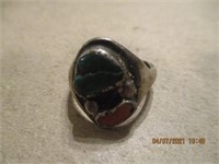 Silver ? Unmarked Ring - 9.64g