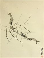 Qi Baishi 1864-1957 Chinese Ink on Paper Roll