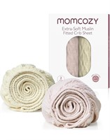 Momcozy Muslin Standard Fitted Crib Sheets