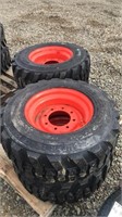 4-New 12-16.5 Skid Steer Tires and Rims
