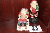 (2) Santa Figurines (U230)