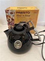 New Presto Heat N' Steam Elec Tea Kettle