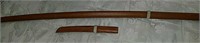 2pc wooden Samurai type swords