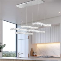 5 - Light Unique Rectangle LED Chandelier