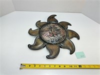 14 Inch Metal Wall Decor Sunshine