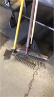 Yard tools and broom (4)