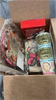 Box of Miscellaneous Retro Paper Products