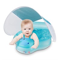 Sloosh Baby Pool Float with Detachable Canopy, Ele